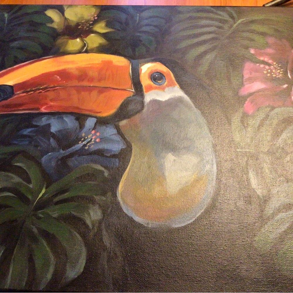 Tropical Toucan Bird Art Print/ Amandas artwork